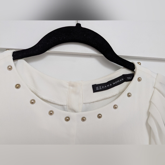 Zara Woman White Blouse - Picture 11 of 11